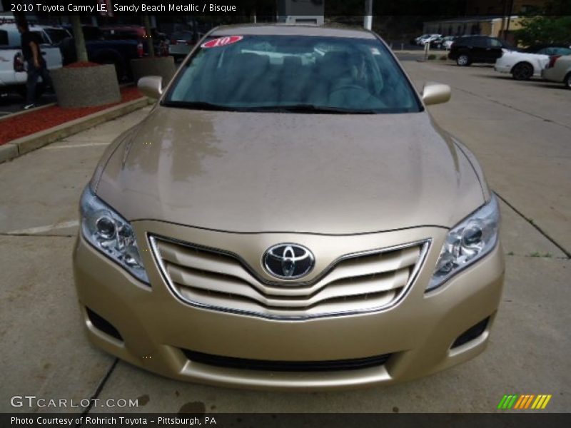 Sandy Beach Metallic / Bisque 2010 Toyota Camry LE
