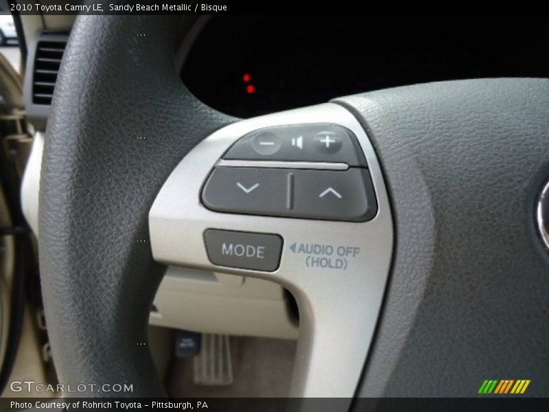 Sandy Beach Metallic / Bisque 2010 Toyota Camry LE