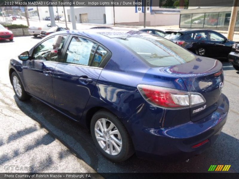 Indigo Lights Mica / Dune Beige 2012 Mazda MAZDA3 i Grand Touring 4 Door