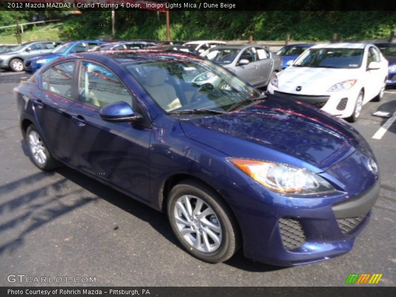 Indigo Lights Mica / Dune Beige 2012 Mazda MAZDA3 i Grand Touring 4 Door