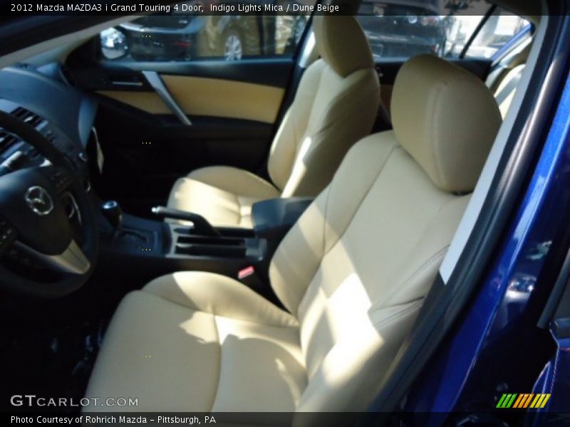 Indigo Lights Mica / Dune Beige 2012 Mazda MAZDA3 i Grand Touring 4 Door
