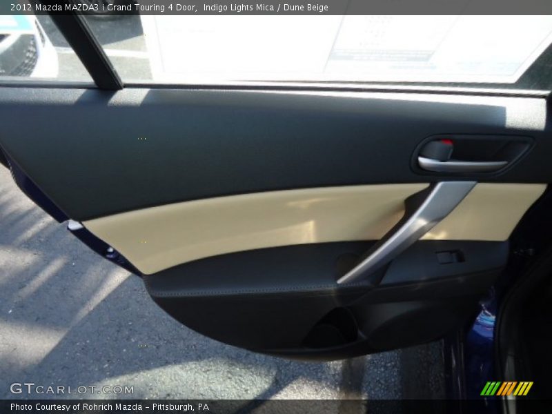 Indigo Lights Mica / Dune Beige 2012 Mazda MAZDA3 i Grand Touring 4 Door