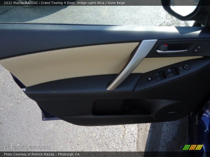 Indigo Lights Mica / Dune Beige 2012 Mazda MAZDA3 i Grand Touring 4 Door