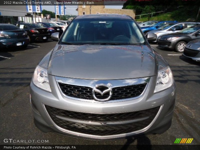 Liquid Silver Meatllic / Black 2012 Mazda CX-9 Touring AWD