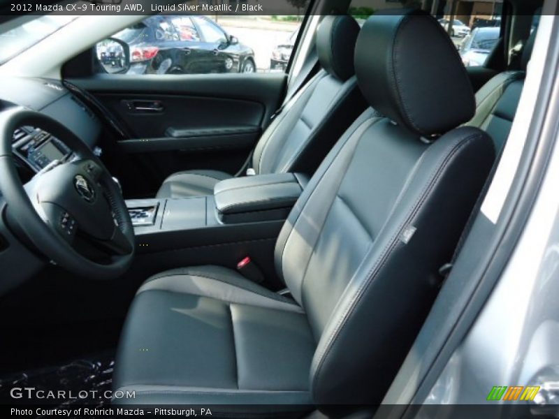 Liquid Silver Meatllic / Black 2012 Mazda CX-9 Touring AWD