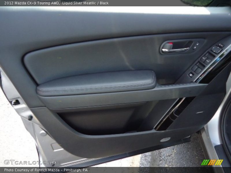 Liquid Silver Meatllic / Black 2012 Mazda CX-9 Touring AWD