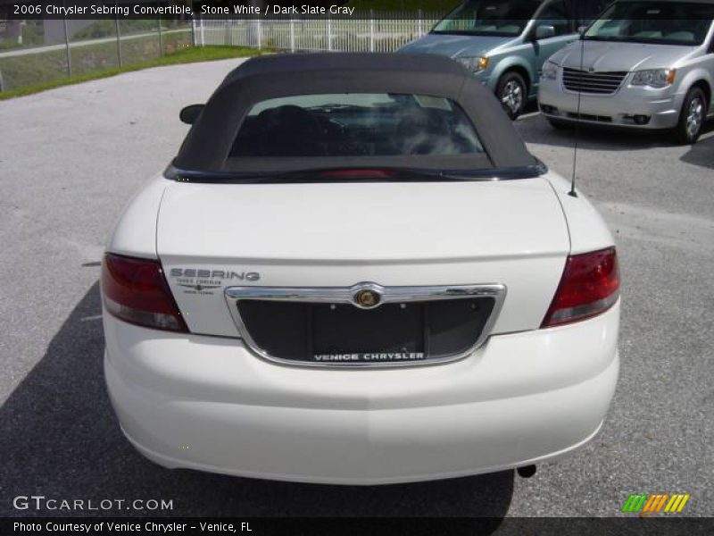 Stone White / Dark Slate Gray 2006 Chrysler Sebring Convertible