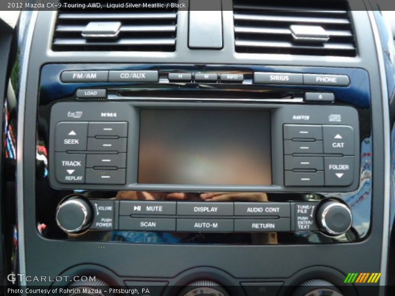 Liquid Silver Meatllic / Black 2012 Mazda CX-9 Touring AWD
