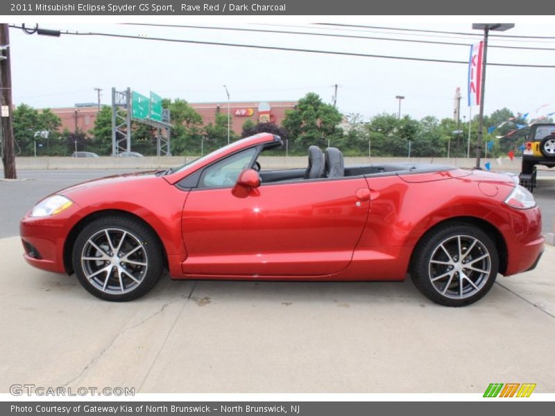 Rave Red / Dark Charcoal 2011 Mitsubishi Eclipse Spyder GS Sport