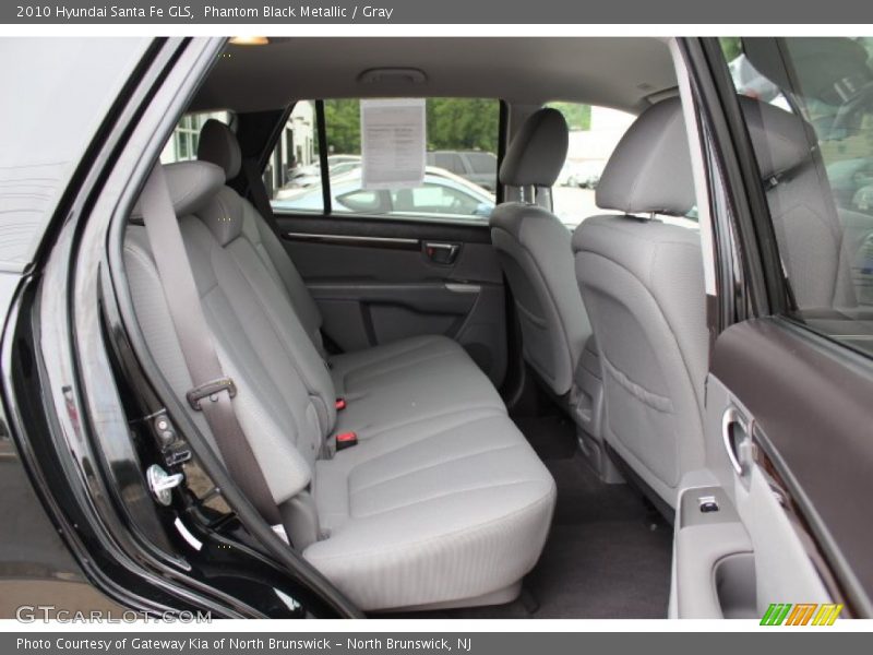 Phantom Black Metallic / Gray 2010 Hyundai Santa Fe GLS