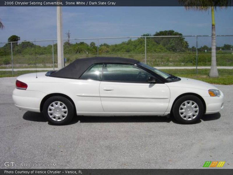 Stone White / Dark Slate Gray 2006 Chrysler Sebring Convertible