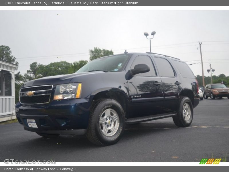 Bermuda Blue Metallic / Dark Titanium/Light Titanium 2007 Chevrolet Tahoe LS
