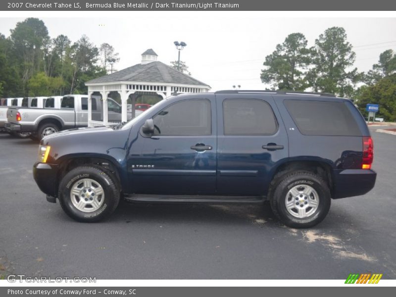 Bermuda Blue Metallic / Dark Titanium/Light Titanium 2007 Chevrolet Tahoe LS