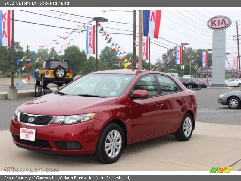 Spicy Red / Black 2012 Kia Forte EX