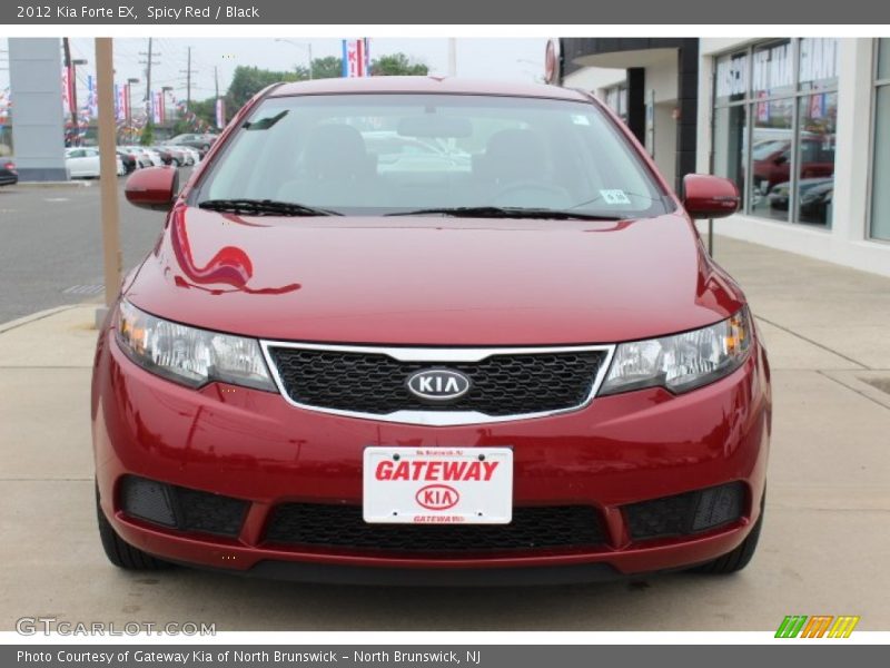 Spicy Red / Black 2012 Kia Forte EX