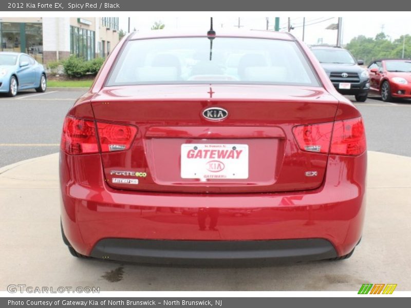 Spicy Red / Black 2012 Kia Forte EX