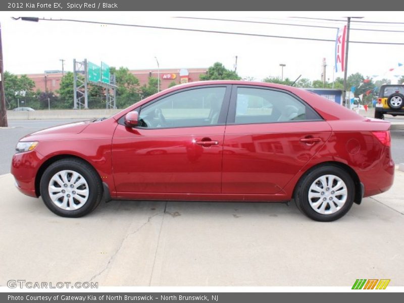 Spicy Red / Black 2012 Kia Forte EX