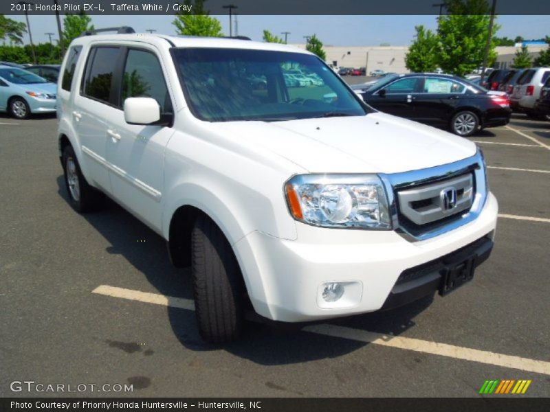Taffeta White / Gray 2011 Honda Pilot EX-L