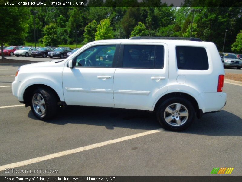 Taffeta White / Gray 2011 Honda Pilot EX-L