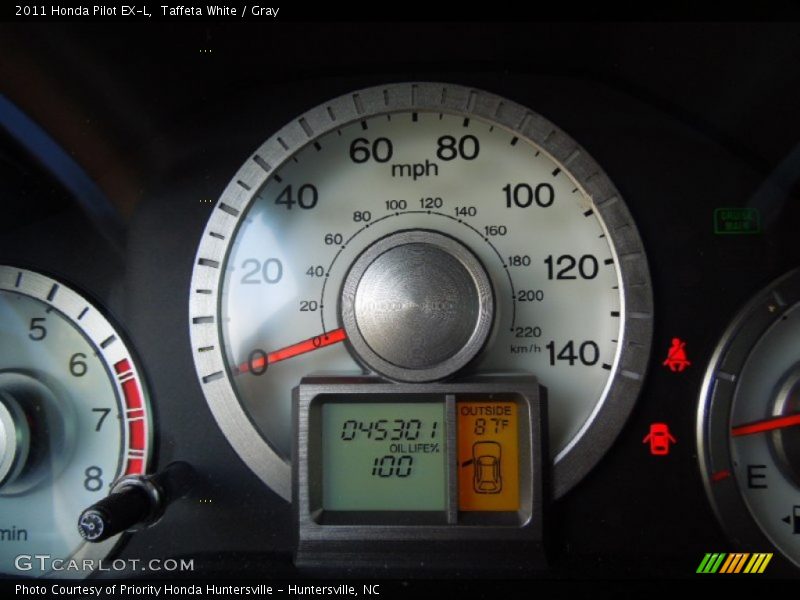 Taffeta White / Gray 2011 Honda Pilot EX-L