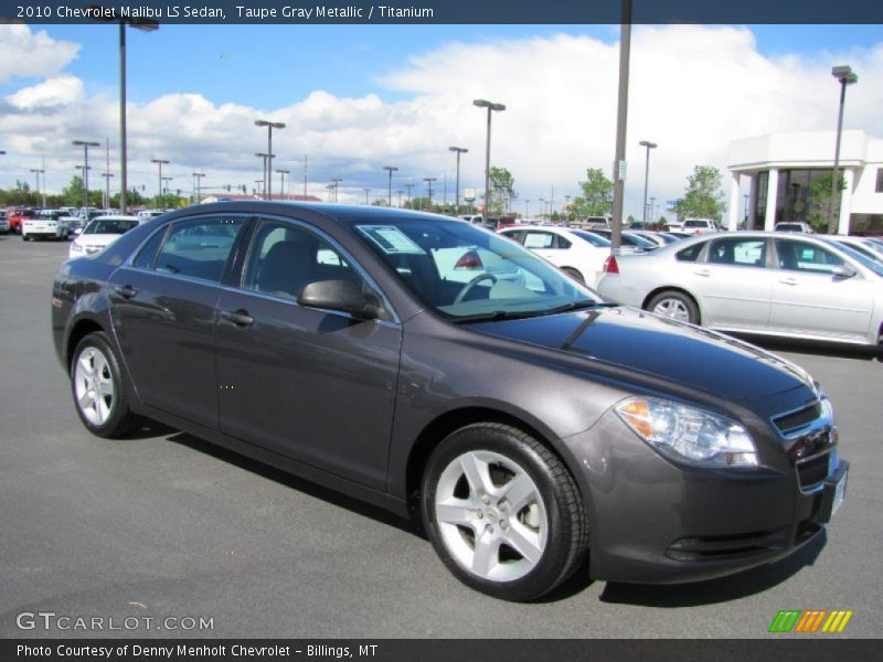 Taupe Gray Metallic / Titanium 2010 Chevrolet Malibu LS Sedan