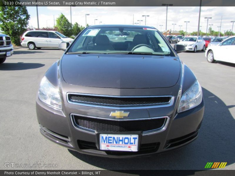 Taupe Gray Metallic / Titanium 2010 Chevrolet Malibu LS Sedan