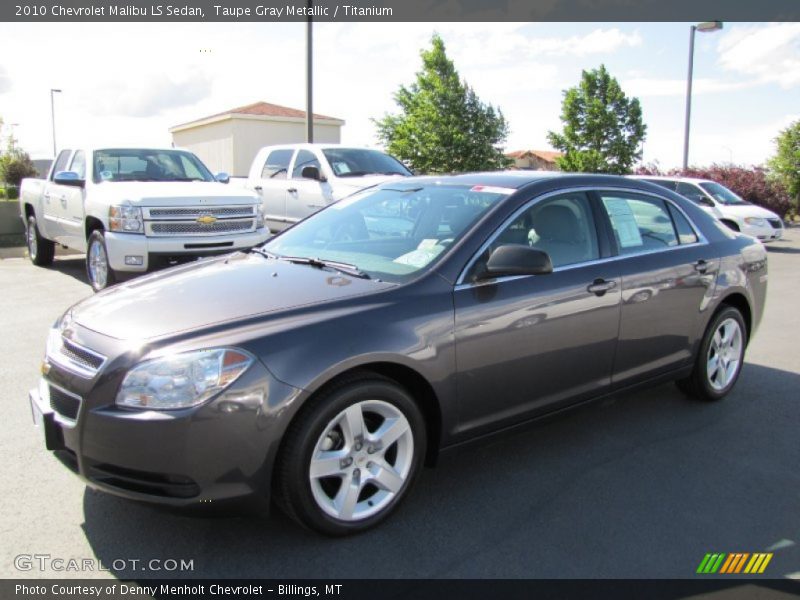 Taupe Gray Metallic / Titanium 2010 Chevrolet Malibu LS Sedan