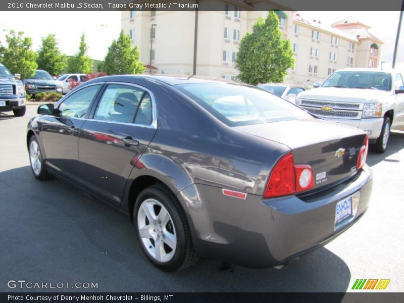 Taupe Gray Metallic / Titanium 2010 Chevrolet Malibu LS Sedan