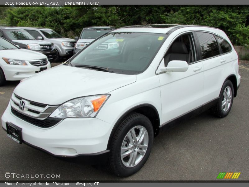 Taffeta White / Gray 2010 Honda CR-V EX-L AWD