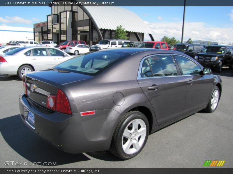 Taupe Gray Metallic / Titanium 2010 Chevrolet Malibu LS Sedan