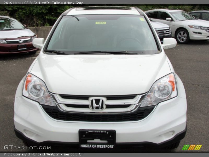 Taffeta White / Gray 2010 Honda CR-V EX-L AWD
