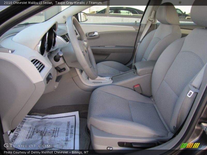 Taupe Gray Metallic / Titanium 2010 Chevrolet Malibu LS Sedan