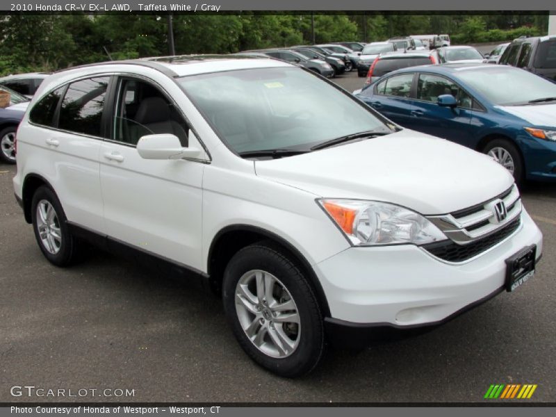 Taffeta White / Gray 2010 Honda CR-V EX-L AWD