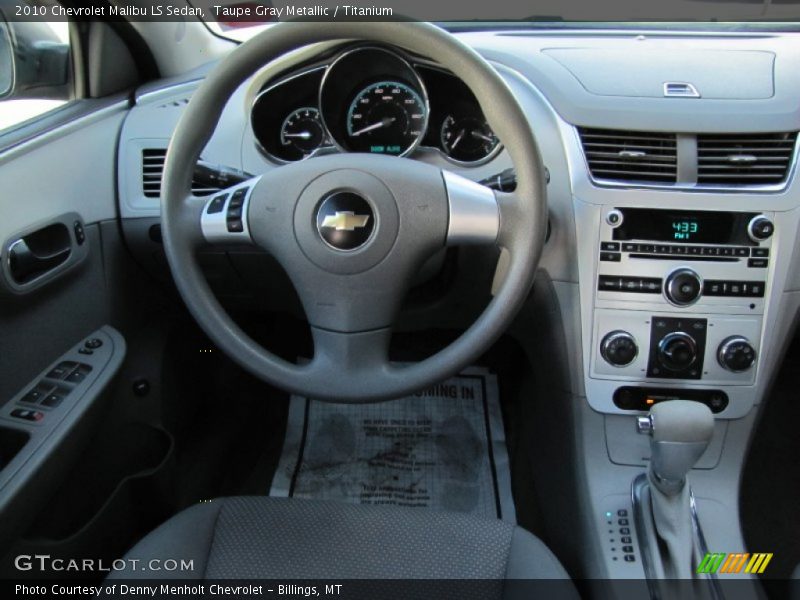 Taupe Gray Metallic / Titanium 2010 Chevrolet Malibu LS Sedan