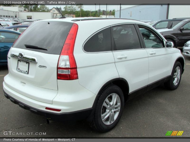 Taffeta White / Gray 2010 Honda CR-V EX-L AWD