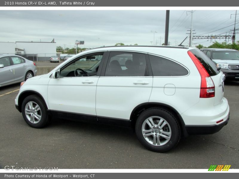 Taffeta White / Gray 2010 Honda CR-V EX-L AWD