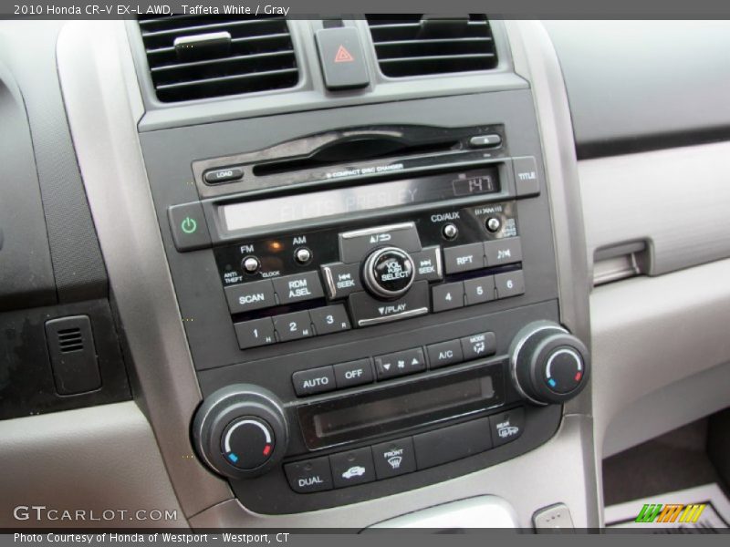 Taffeta White / Gray 2010 Honda CR-V EX-L AWD