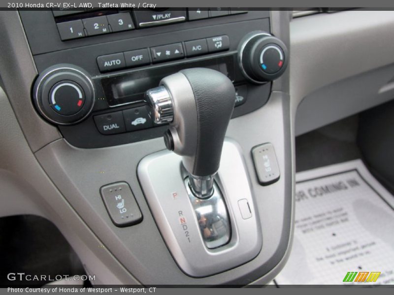Taffeta White / Gray 2010 Honda CR-V EX-L AWD