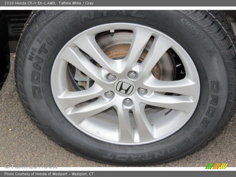 Taffeta White / Gray 2010 Honda CR-V EX-L AWD