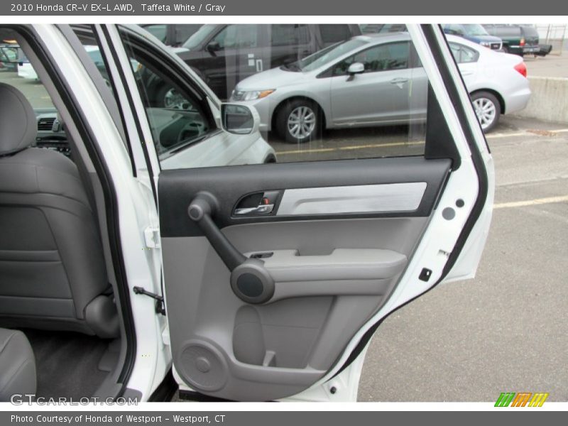 Taffeta White / Gray 2010 Honda CR-V EX-L AWD