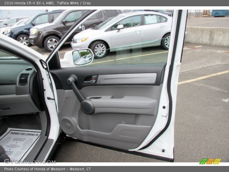 Taffeta White / Gray 2010 Honda CR-V EX-L AWD