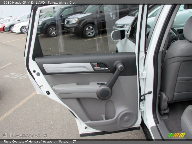 Taffeta White / Gray 2010 Honda CR-V EX-L AWD