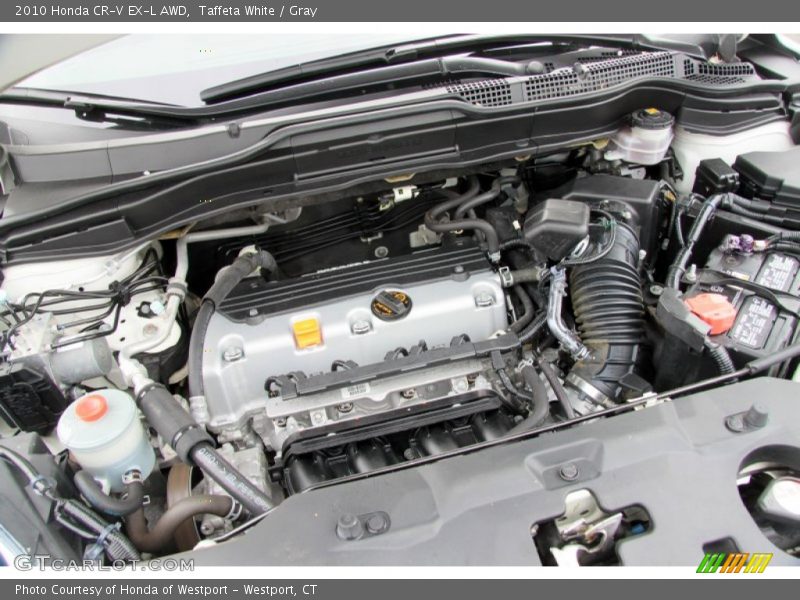 Taffeta White / Gray 2010 Honda CR-V EX-L AWD