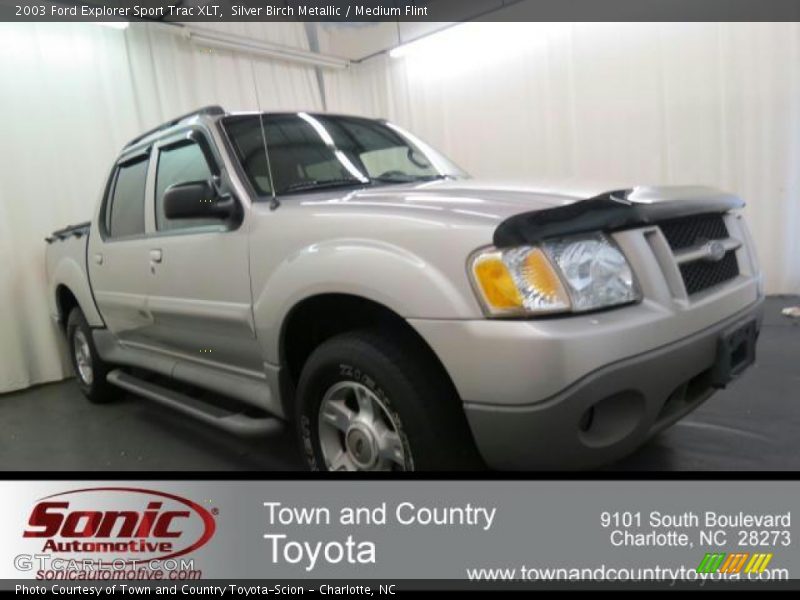 Silver Birch Metallic / Medium Flint 2003 Ford Explorer Sport Trac XLT