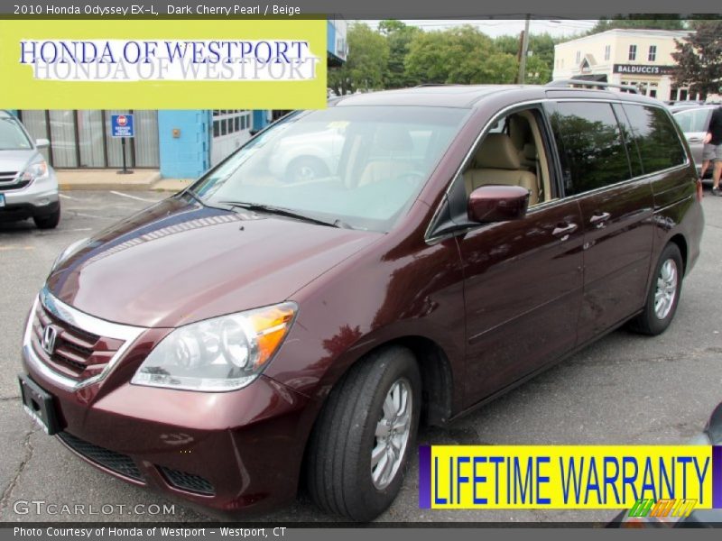 Dark Cherry Pearl / Beige 2010 Honda Odyssey EX-L