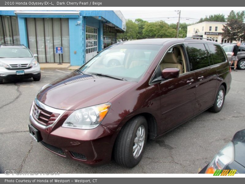 Dark Cherry Pearl / Beige 2010 Honda Odyssey EX-L