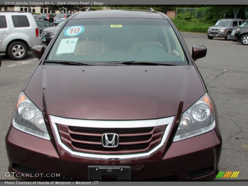 Dark Cherry Pearl / Beige 2010 Honda Odyssey EX-L