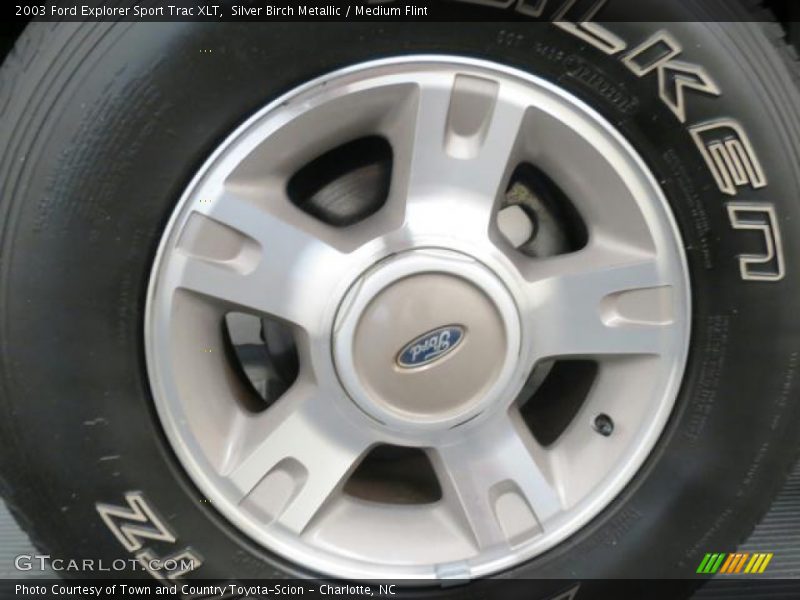 Silver Birch Metallic / Medium Flint 2003 Ford Explorer Sport Trac XLT