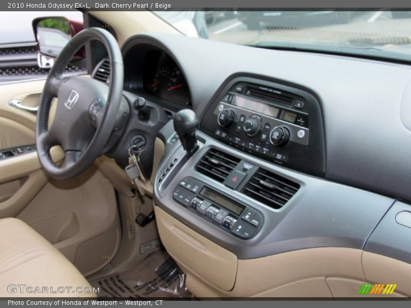 Dark Cherry Pearl / Beige 2010 Honda Odyssey EX-L