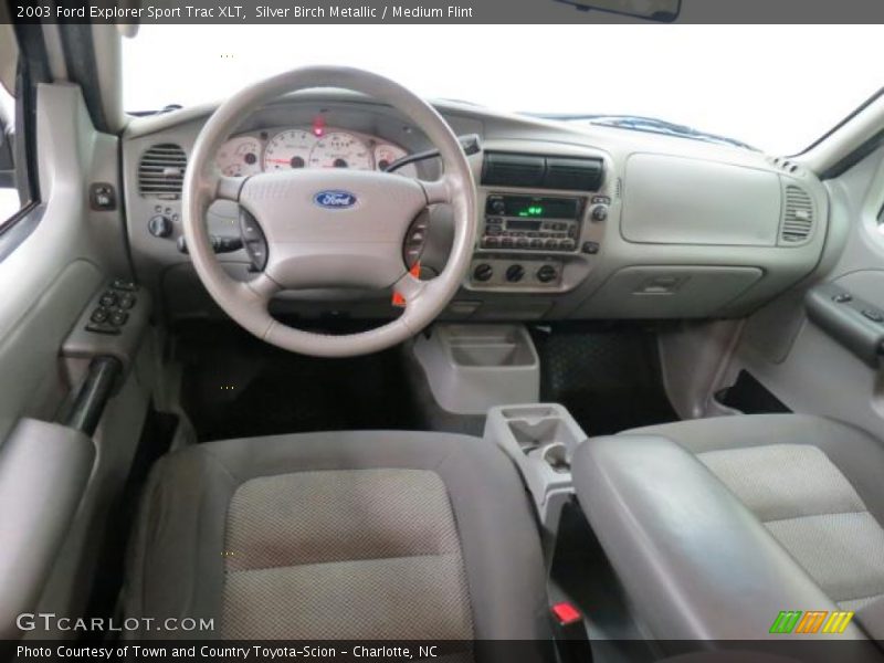 Silver Birch Metallic / Medium Flint 2003 Ford Explorer Sport Trac XLT